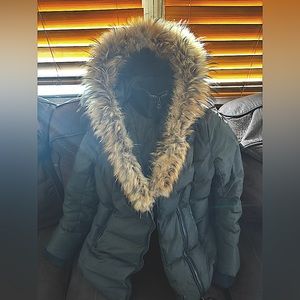 Mackage adali coat minor stains but can be dry cleaned and be good as new